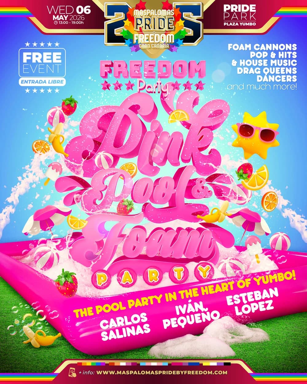 Pink Pool and Foam Party